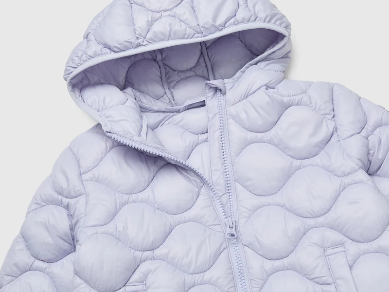 Wattierte Jacke mit Kapuze