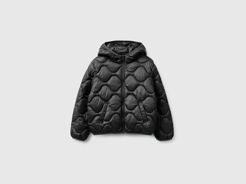 Wattierte Jacke mit Kapuze