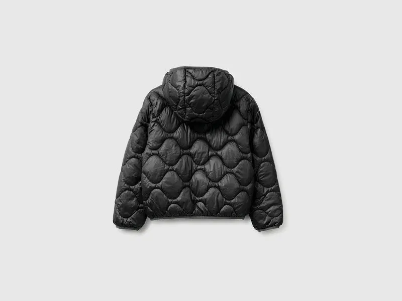 Wattierte Jacke mit Kapuze