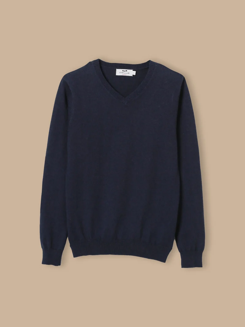Jungen-Pullover mit V-Ausschnitt