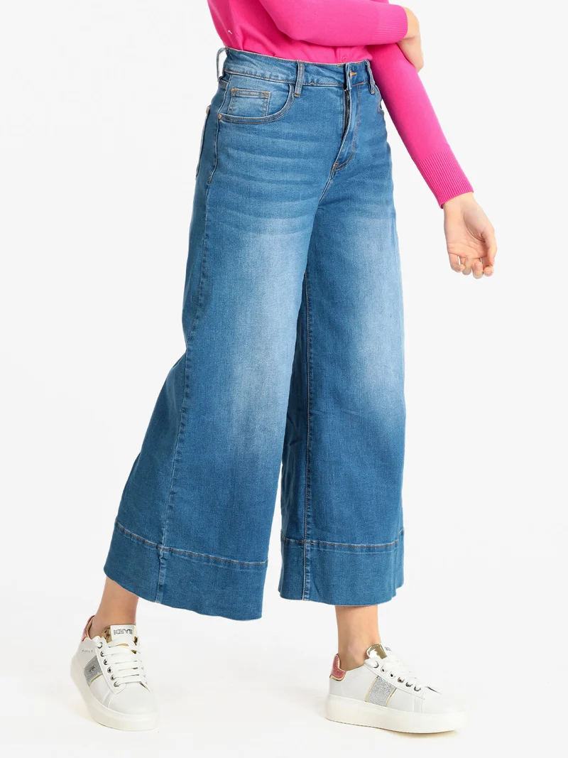 Jeans donna modello culotte - jeans
