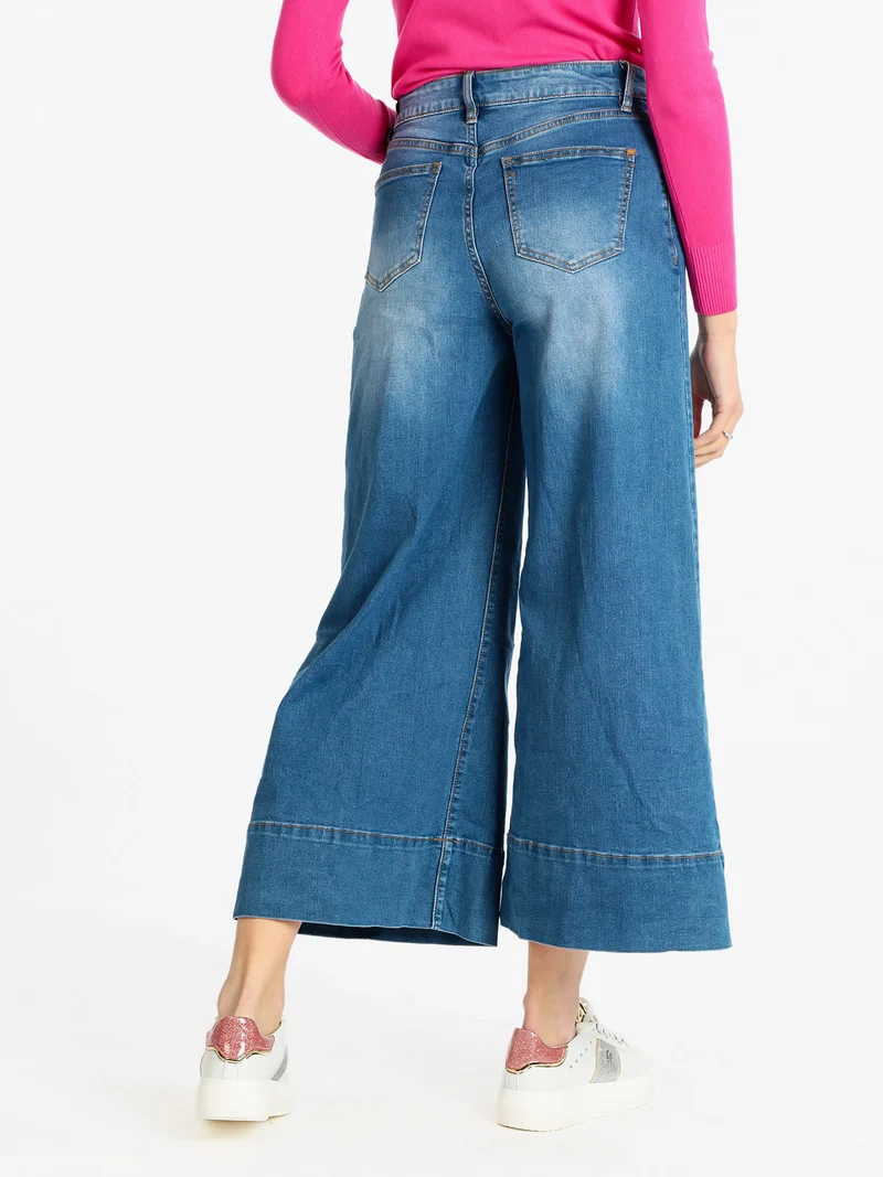 Jeans donna modello culotte - jeans