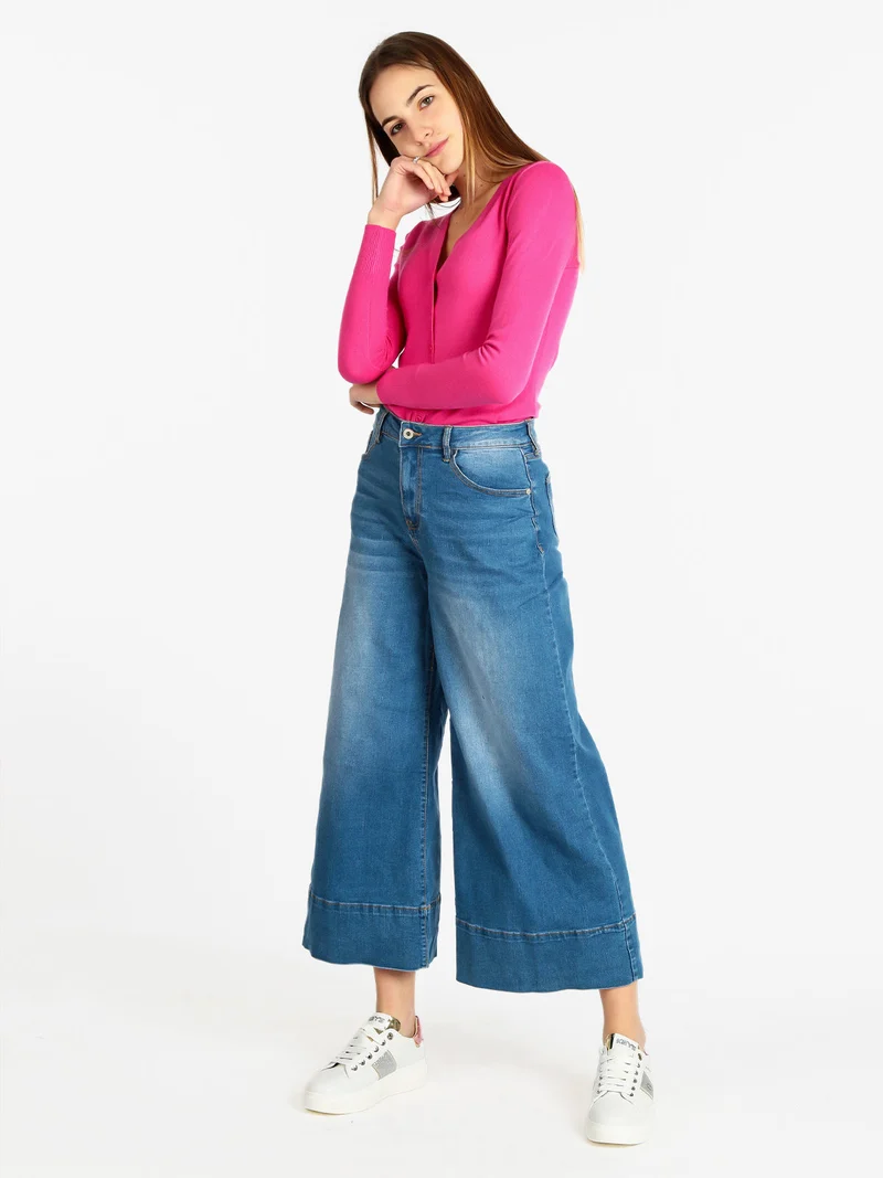 Jeans donna modello culotte - jeans
