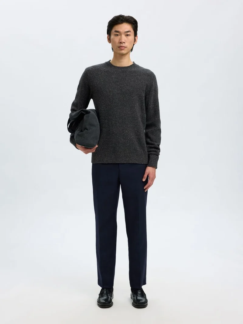 SLHNEIL LS KNIT NEPS CREW NECK