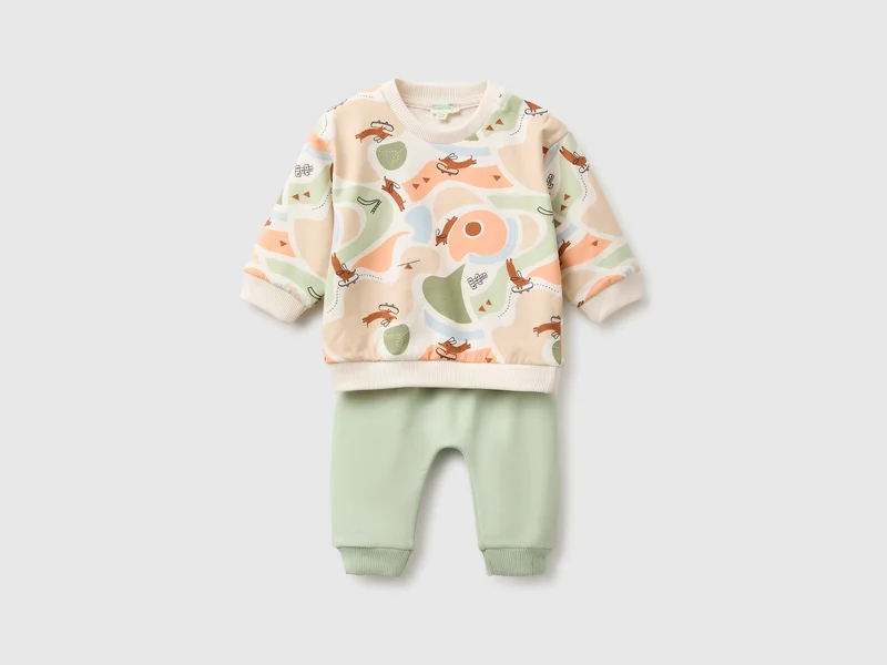 Set aus Stretch-Sweatware