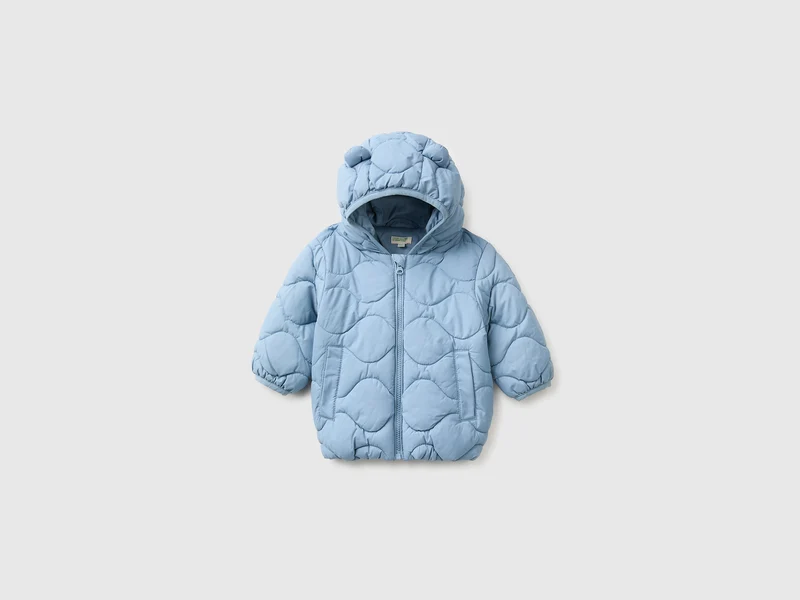 Wattierte Jacke mit Kapuze