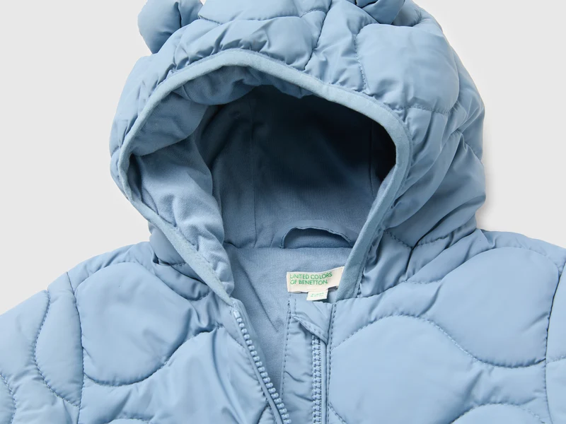 Wattierte Jacke mit Kapuze