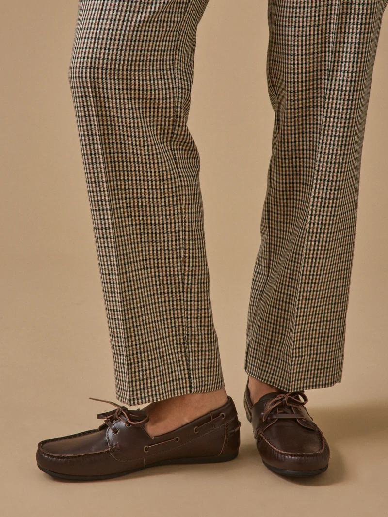 Damenschuhe aus Leder im Bootsschuh-Stil