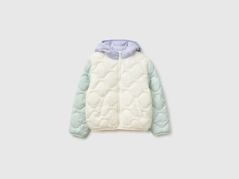 Wattierte Jacke mit Kapuze