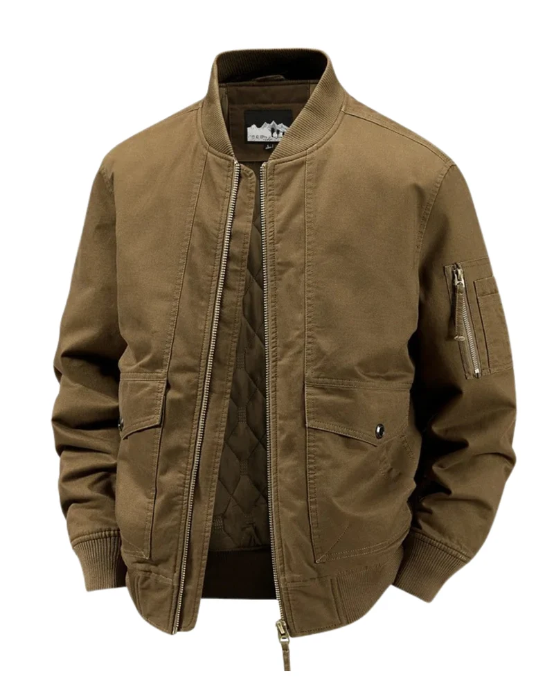 Elegant Cotton Bomber Jacket