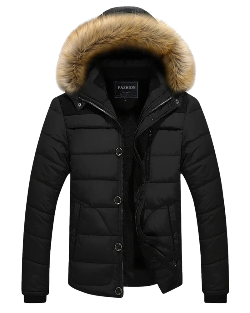 Elegant Hooded Fleece Jacket