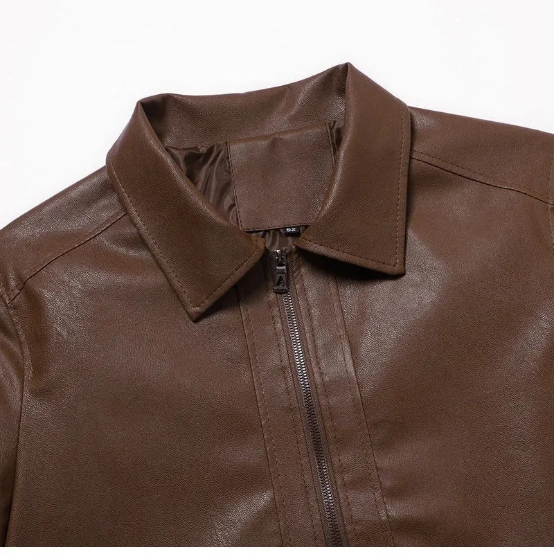 Vintage Leather Biker Jacket