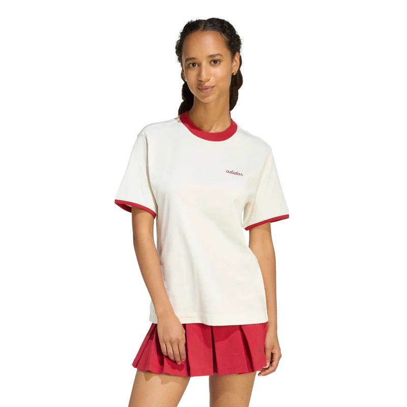 Seasonal Essentials Colorpop T-Shirt mit aufgestickter Grafik