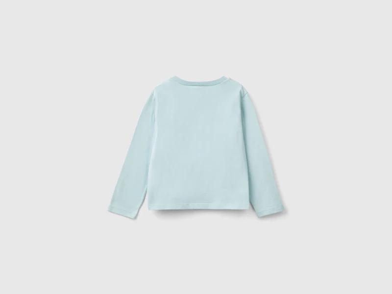 T-Shirt mit Glitter-Print