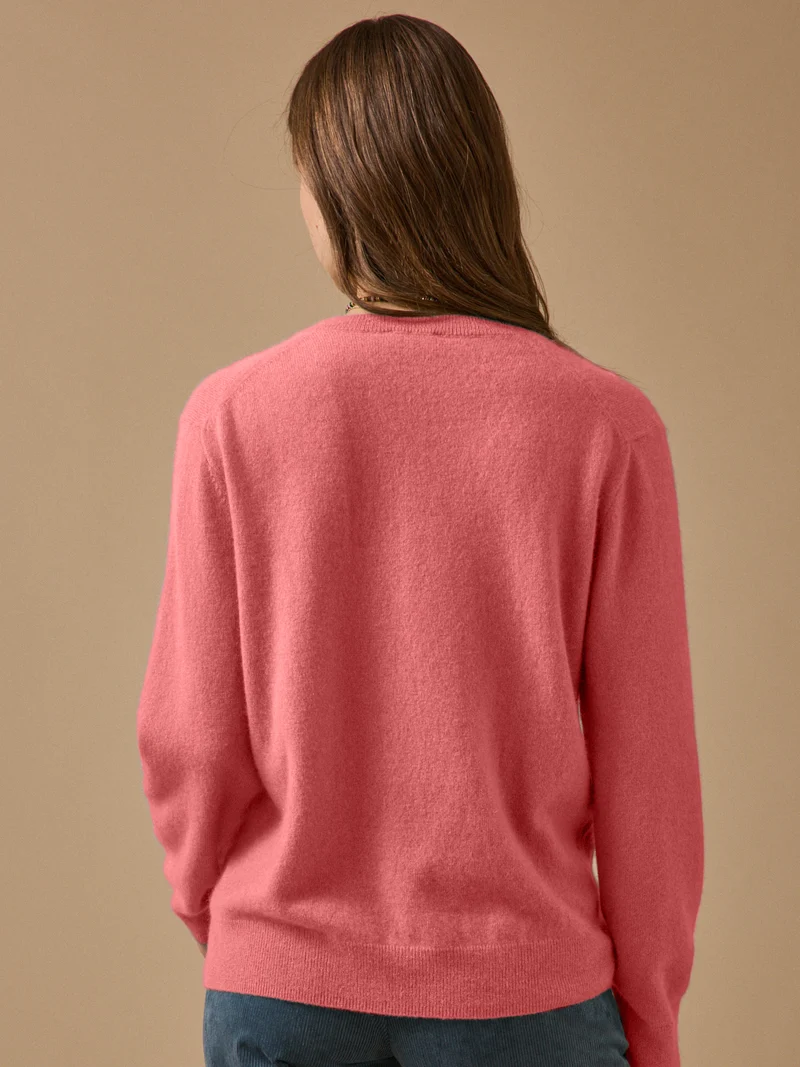 Damenpullover mit V-Ausschnitt - Cashmere-Kollektion