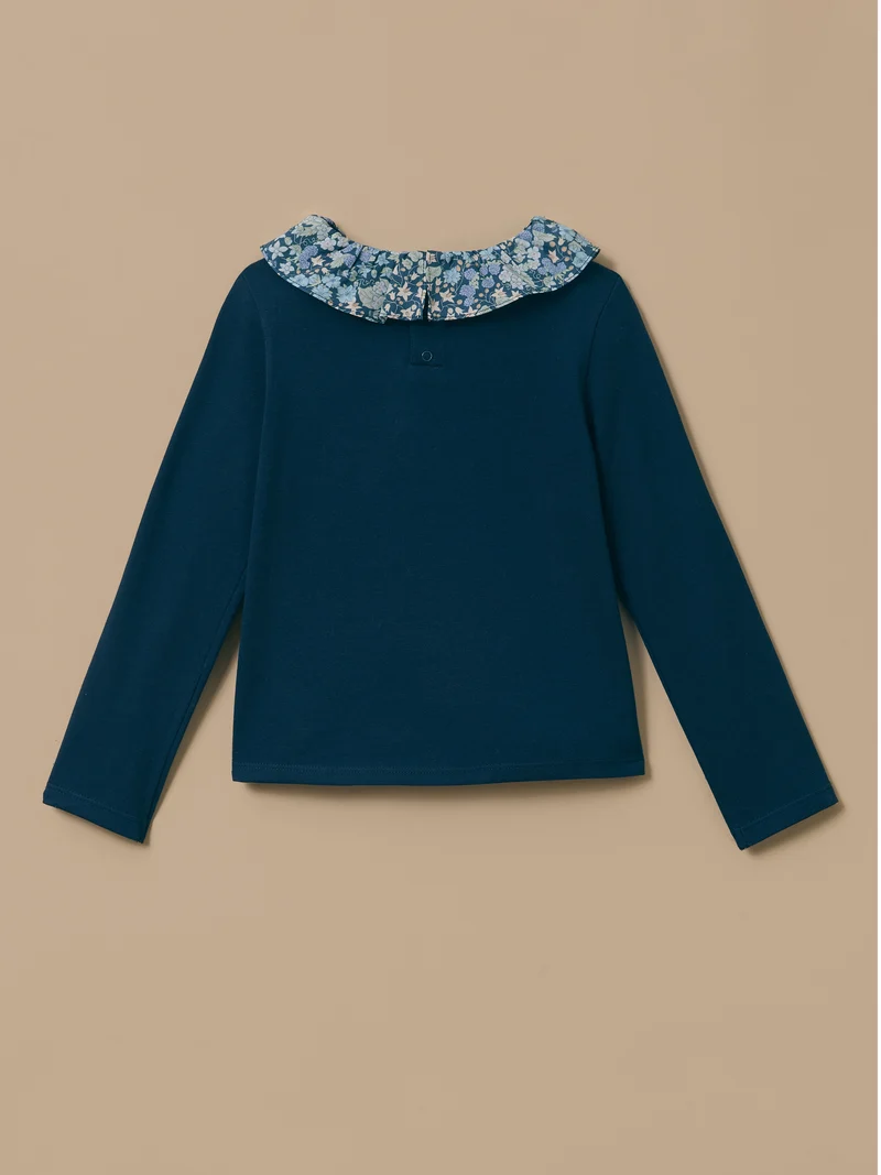 Mädchen-T-Shirt mit Liberty®-Kragen
