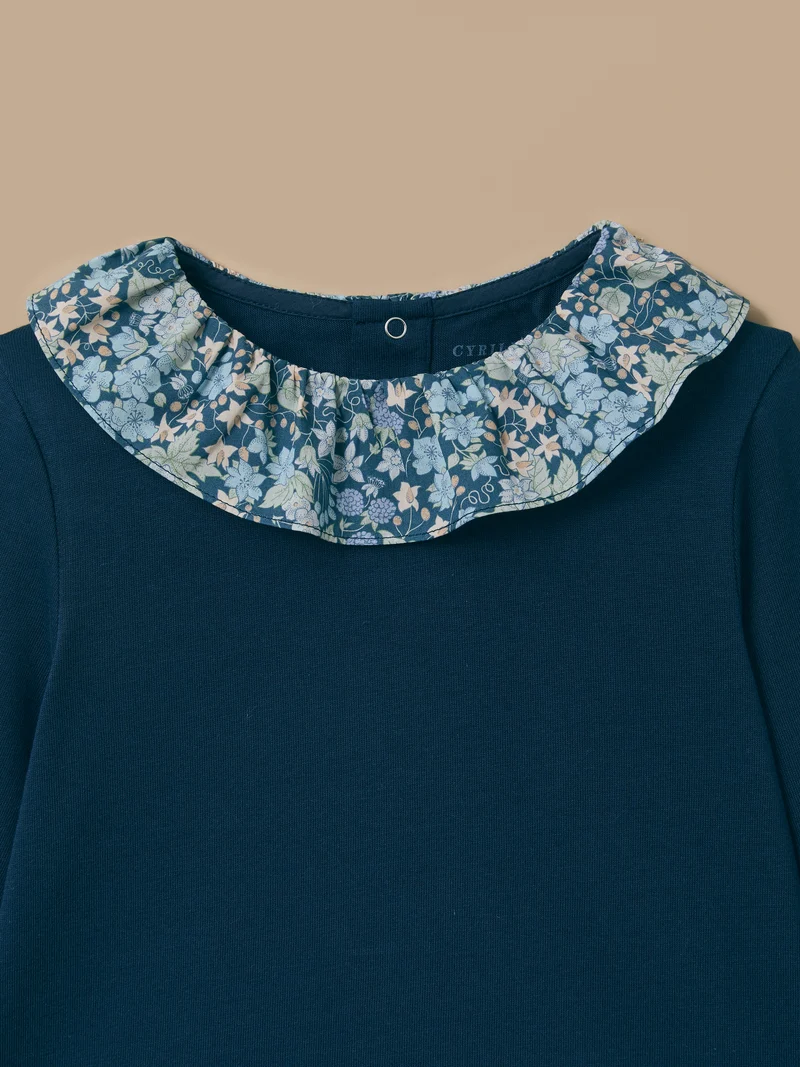 Mädchen-T-Shirt mit Liberty®-Kragen