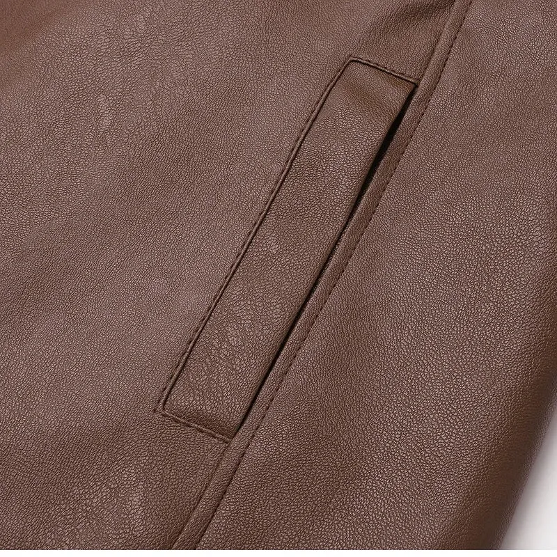 Vintage Fleece Lined Leather Jacket