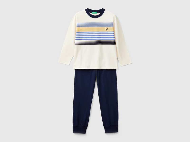 Pyjama aus langfaseriger Baumwolle