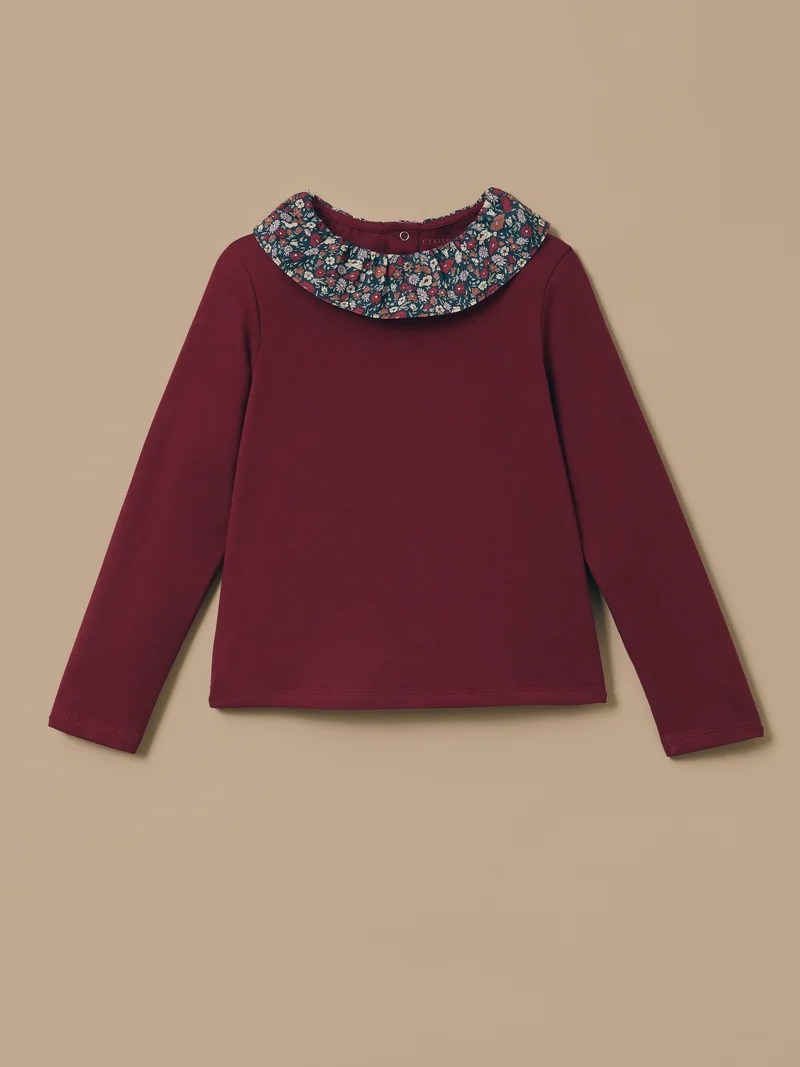 Mädchen-T-Shirt mit Liberty®-Kragen