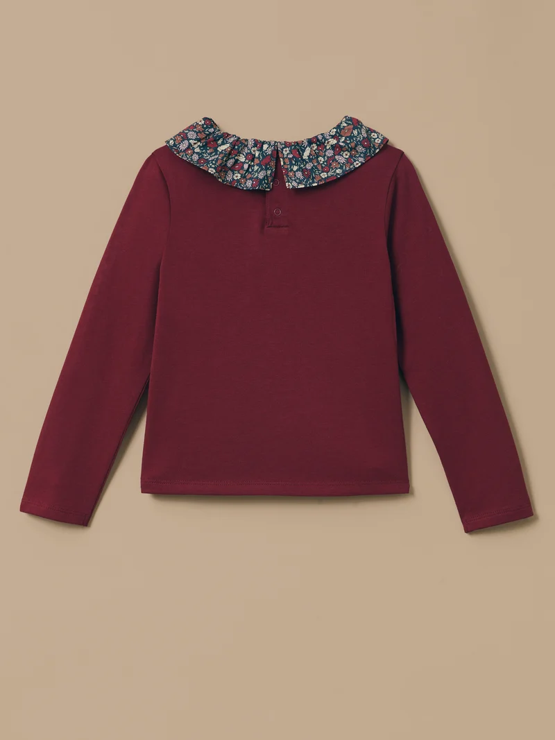 Mädchen-T-Shirt mit Liberty®-Kragen