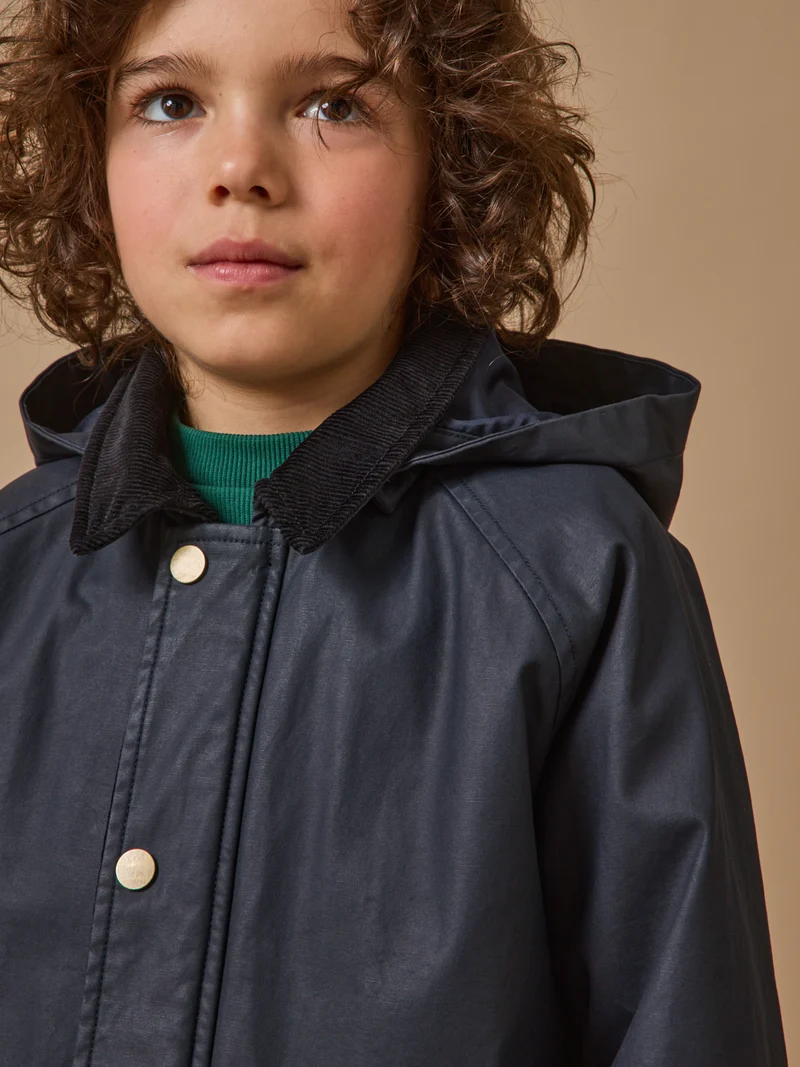 Jungen-Jacke aus beschichteter Baumwolle