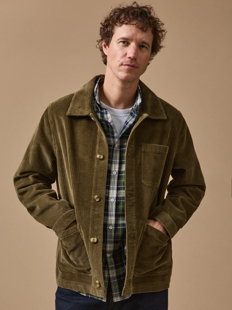 Herrenjacke im Worker-Style aus Cord