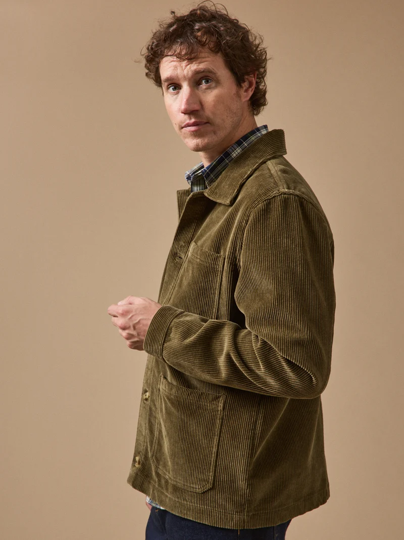 Herrenjacke im Worker-Style aus Cord