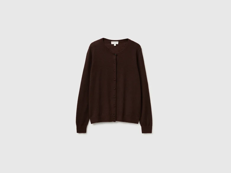 Ultraleichte Strickjacke aus Wollmischung