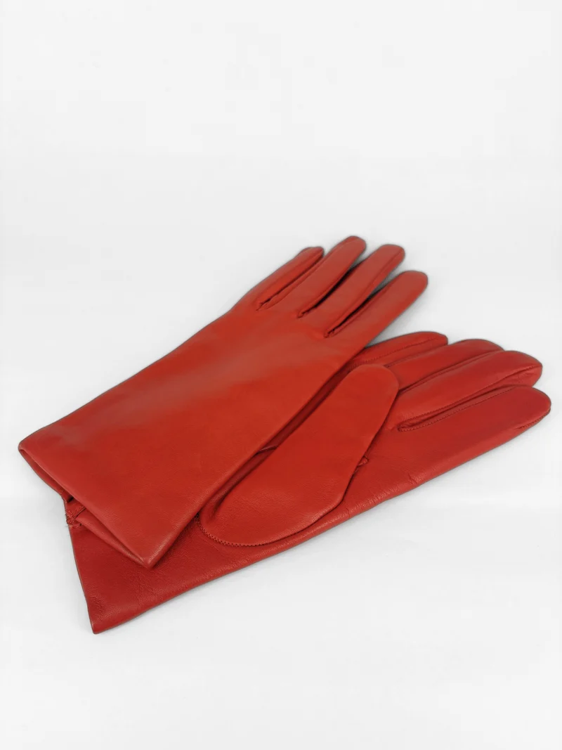 Lederhandschuhe Rot