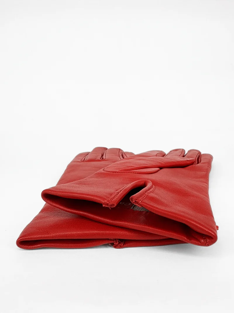 Lederhandschuhe Rot