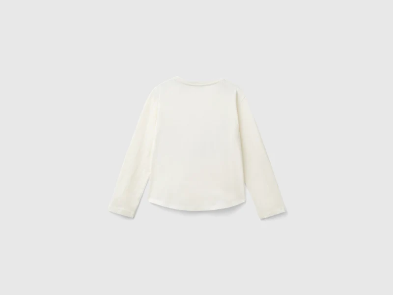 Shirt mit Pailletten, aus Bio-Baumwolle