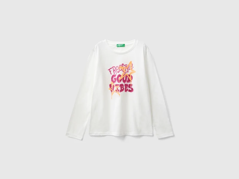 Langärmeliges T-Shirt aus Bio-Baumwolle