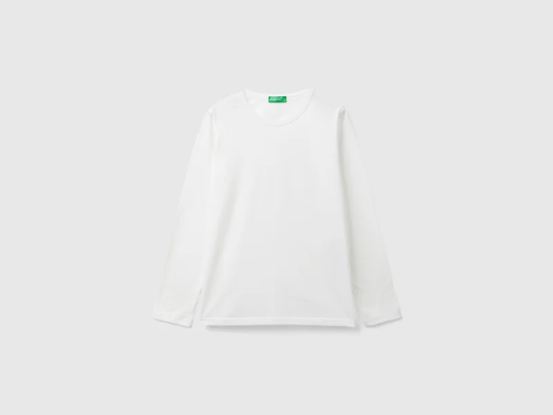 T-Shirt aus Bio-Baumwolle mit langen Ärmeln