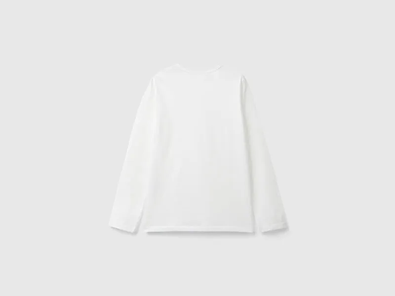 T-Shirt aus Bio-Baumwolle mit langen Ärmeln