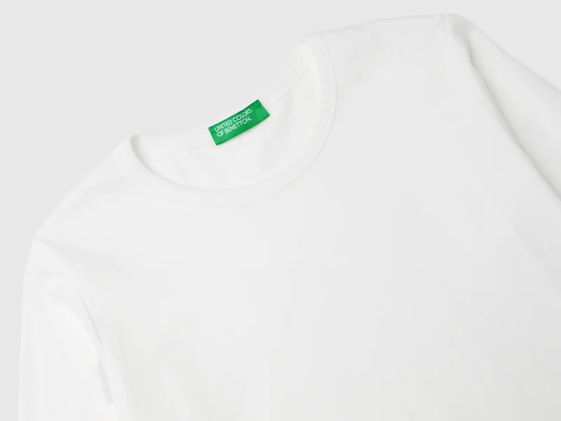 T-Shirt aus Bio-Baumwolle mit langen Ärmeln