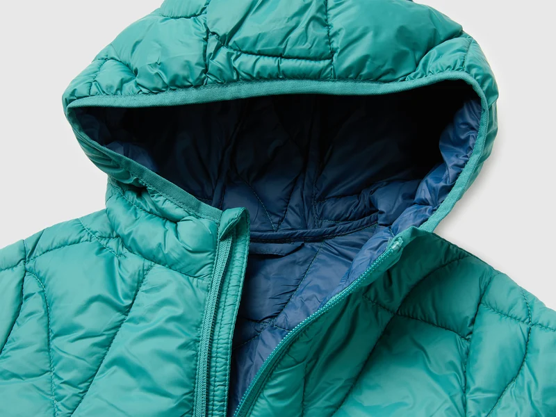 Wattierte Jacke mit Kapuze