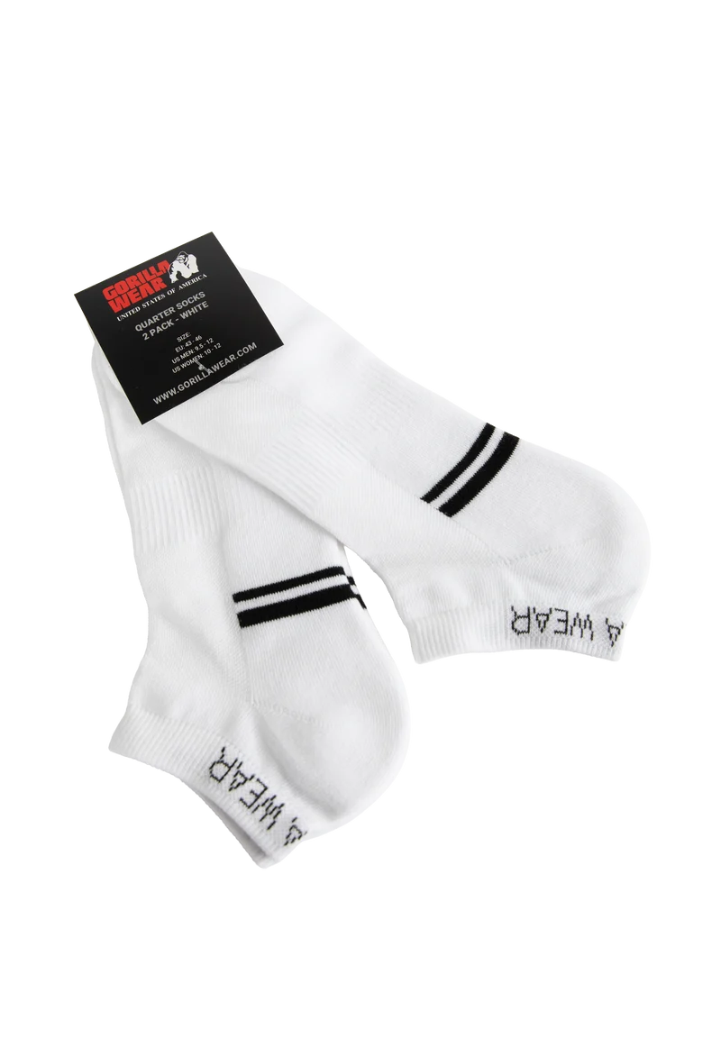Quarter Socks 2-Pack - White
