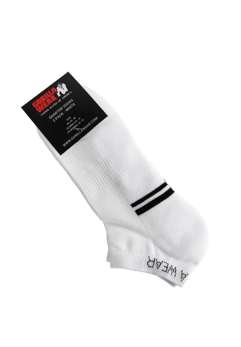 Quarter Socks 2-Pack - White