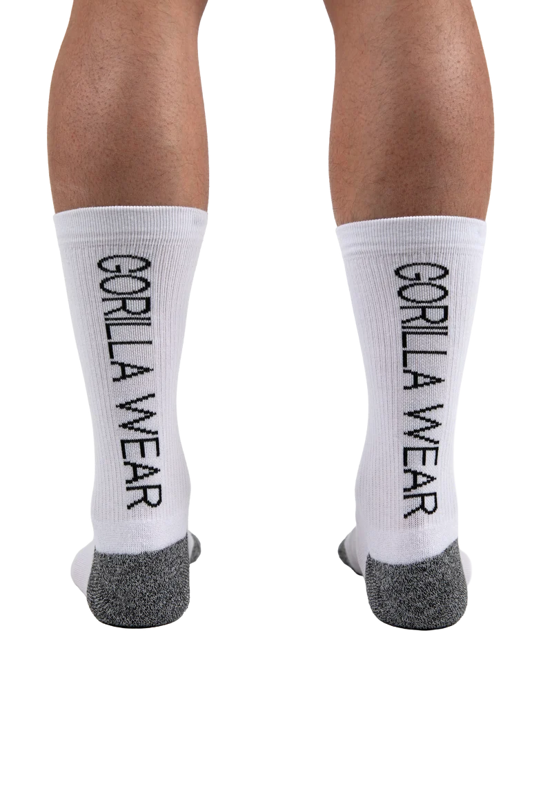 Performance Crew Socks - White