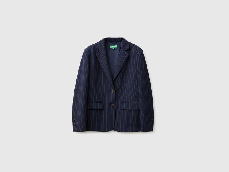 Bequemer, nadelgestreifter Blazer