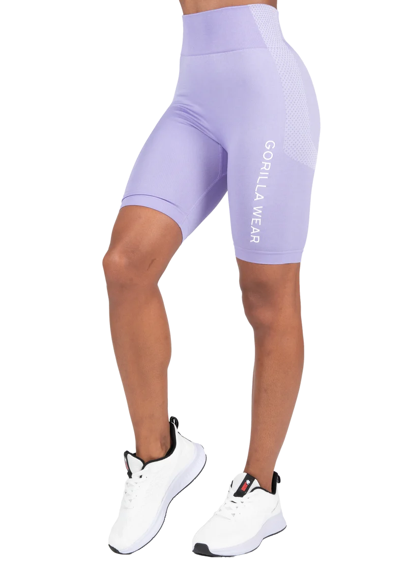 Selah Seamless Cycling Shorts - Lilac