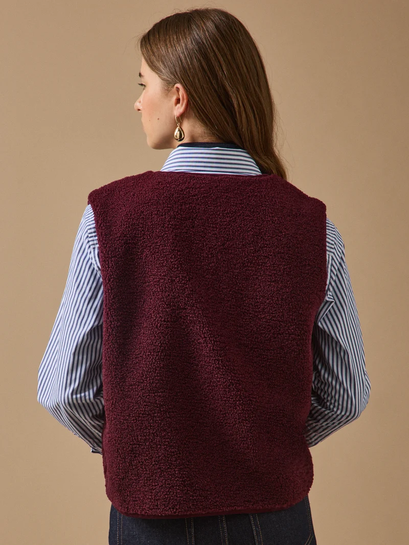 Damenweste aus Sherpa