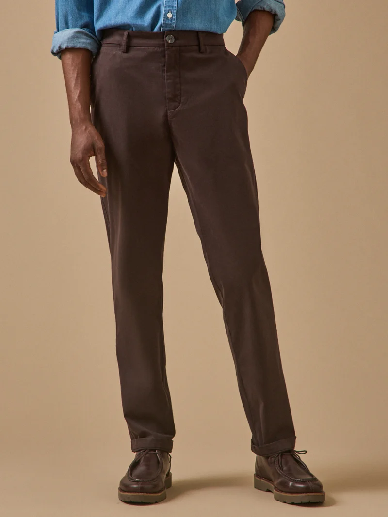 Herren-Chinohose aus Gabardine