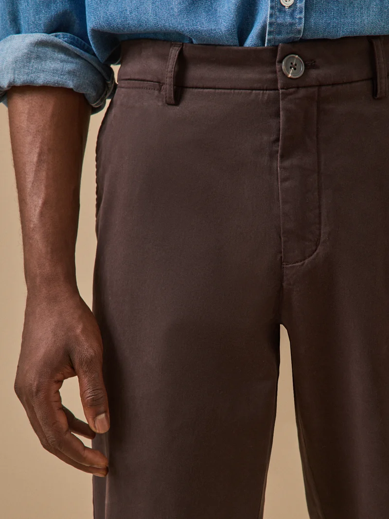 Herren-Chinohose aus Gabardine