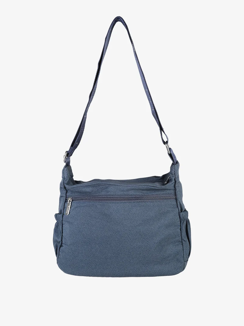 Borsa donna a tracolla in nylon - blu