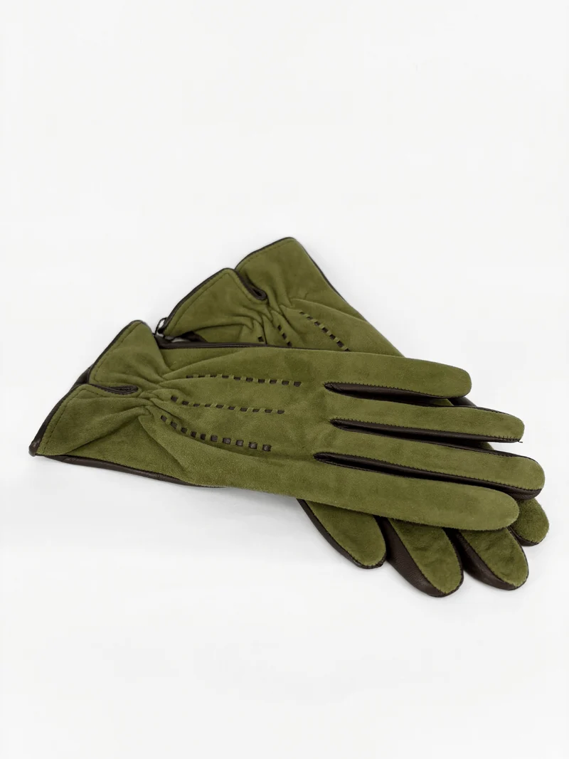 Lederhandschuhe Grün