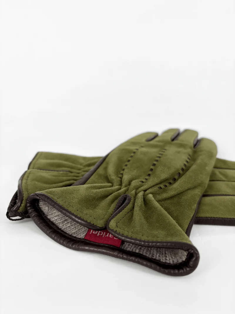 Lederhandschuhe Grün