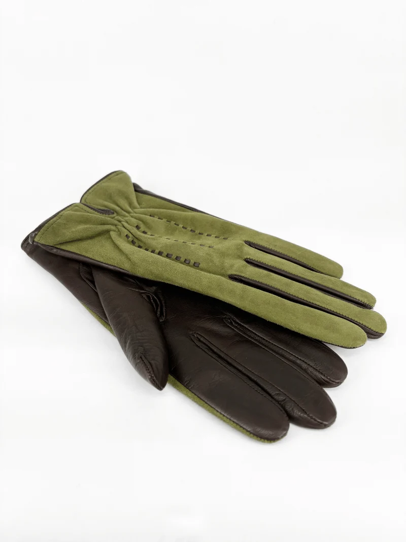 Lederhandschuhe Grün