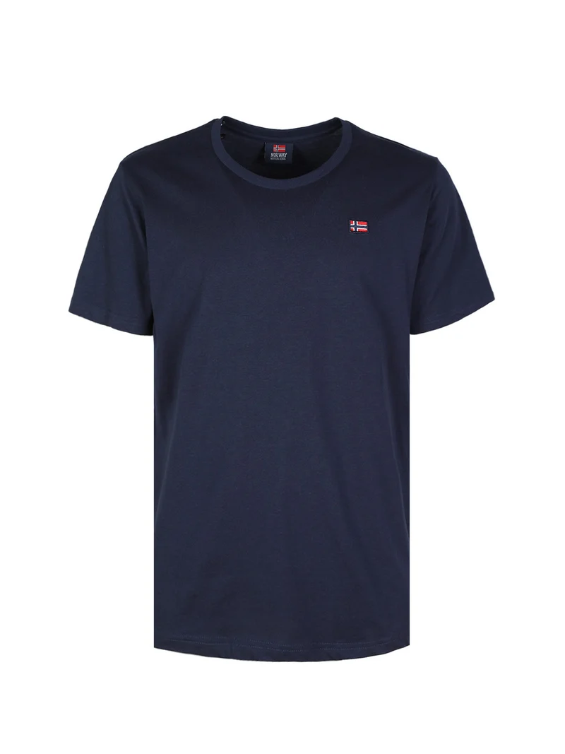 T-shirt uomo in cotone manica corta - blu